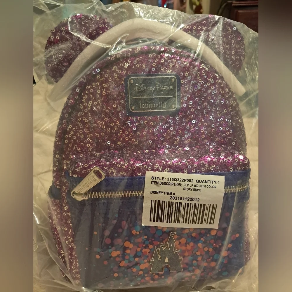 Disneyland Paris 30th Anniversary Loungefly Backpack (Rare) NWT